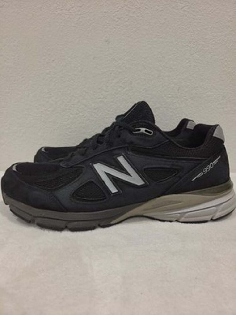 New Balance 990v4 Men's 13 4E Athletic Sneakers Running Shoes Black Silver